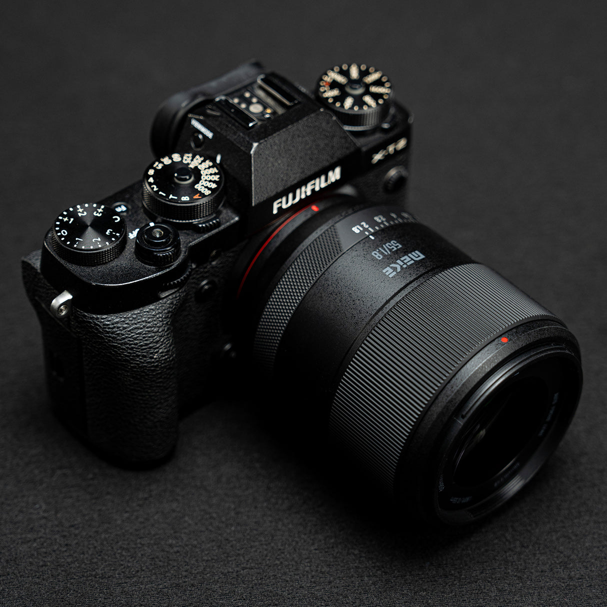 Meike 55mm F1.8 AF Pro STM Autofokus Vollformat Objektiv Portrait kompatibel mit Fujifilm X Mount