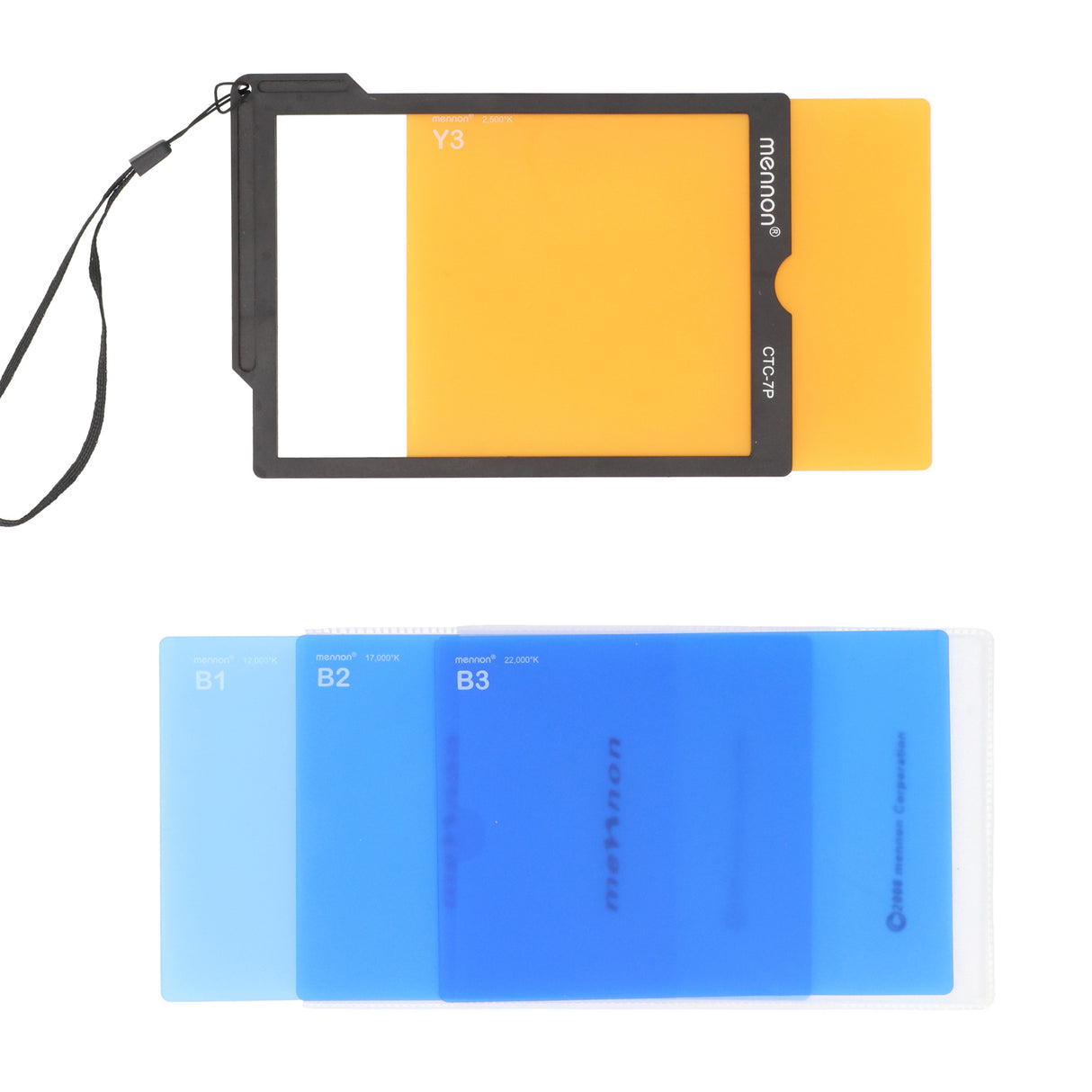 7-teiliges Karten-Set für Farbtemperatur und Weißabgleich