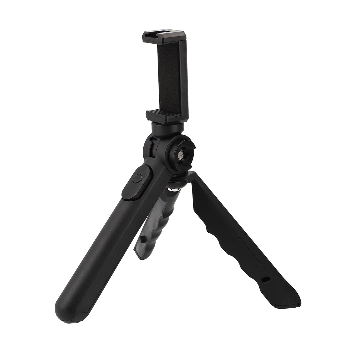 Klapbares 2-in-1 Tischstativ & Selfie-Stick mit Smartphone-Halter und Bluetooth-Auslöser