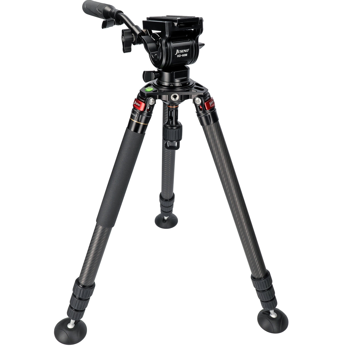JUSINO Karbon Profi Videostativ & Kugelkopf Perfekt für Vogelaufnahmen 152,5cm 18Kg belastbar