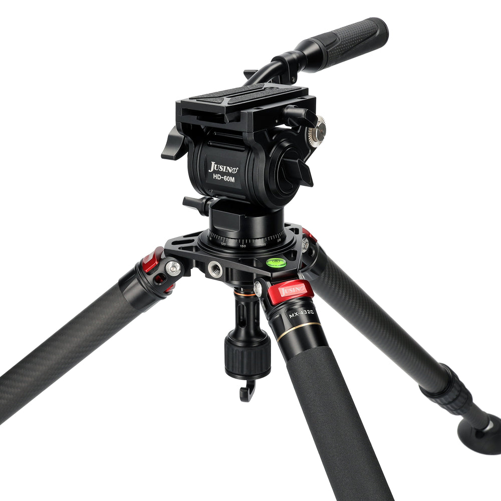 JUSINO Karbon Profi Videostativ & Kugelkopf Perfekt für Vogelaufnahmen 152,5cm 18Kg belastbar