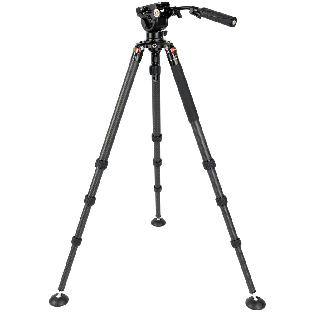 JUSINO Karbon Profi Videostativ & Kugelkopf Perfekt für Vogelaufnahmen 152,5cm 18Kg belastbar