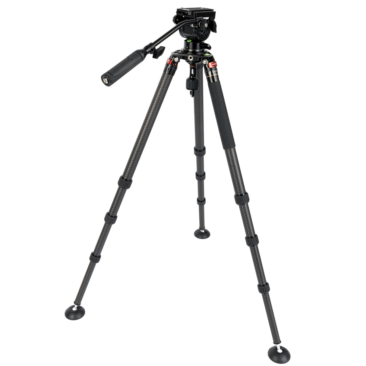 JUSINO Karbon Profi Videostativ & Kugelkopf Perfekt für Vogelaufnahmen 152,5cm 18Kg belastbar