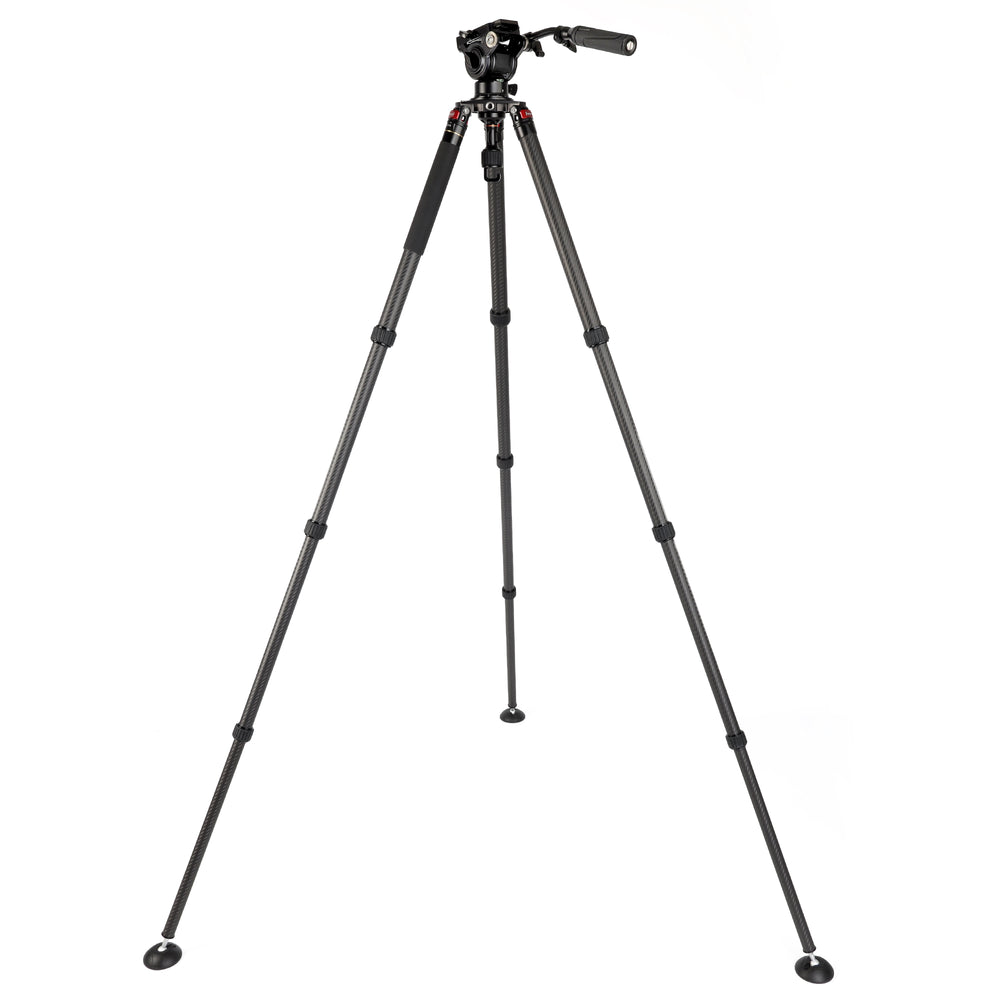 JUSINO Karbon Profi Videostativ & Kugelkopf Perfekt für Vogelaufnahmen 152,5cm 18Kg belastbar
