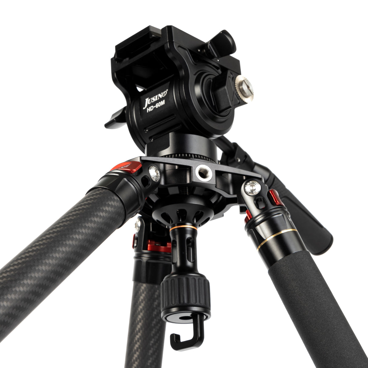 JUSINO Karbon Profi Videostativ & Kugelkopf Perfekt für Vogelaufnahmen 152,5cm 18Kg belastbar