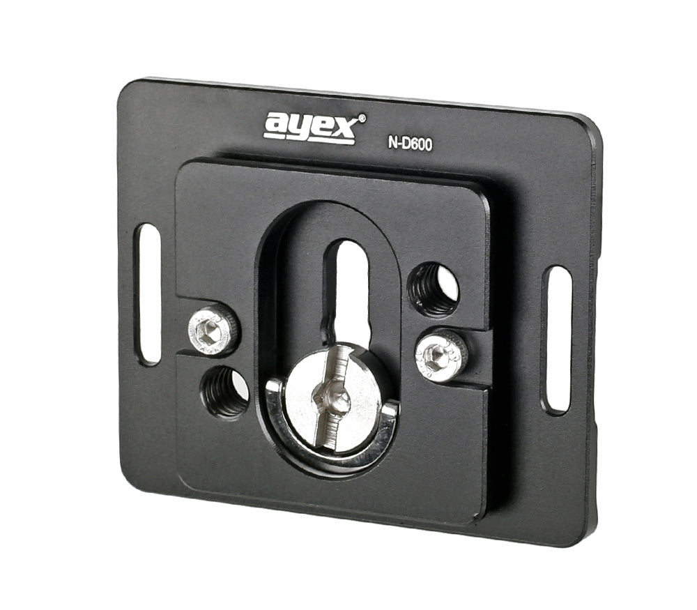 Schnellwechselplatte ayex N-D600 für Nikon D600 und Arca-Swiss Standard