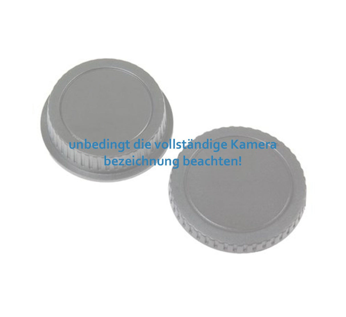 Kameragehäusedeckel & Objektivrückdeckel Set für Nikon F – Schutzkappen für Kamera & Objektiv