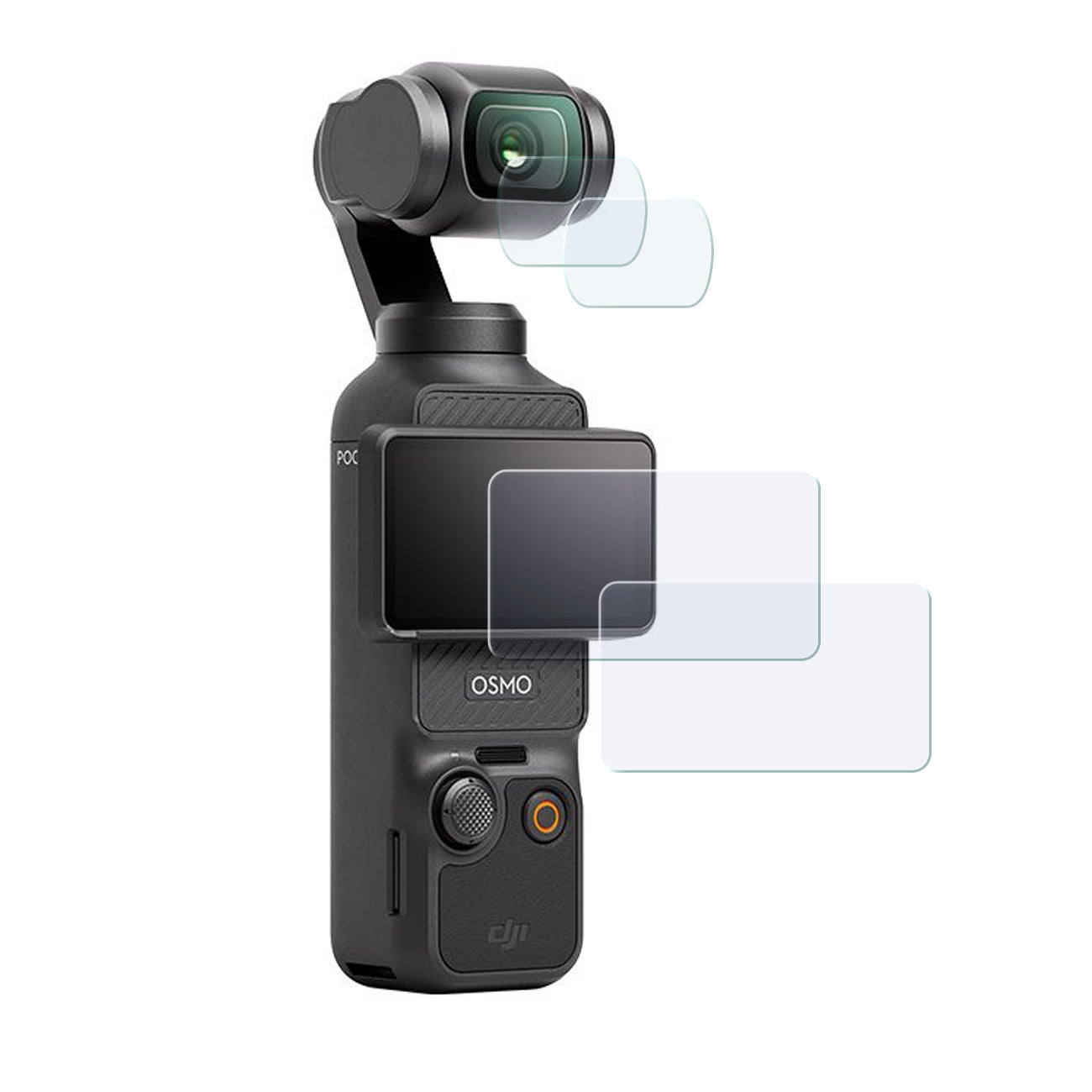Display- & Objektiv-Schutzglas für DJI Osmo Pocket 3 – 9H gehärtetes Glas, Komplettschutz-Set - 2er Pack