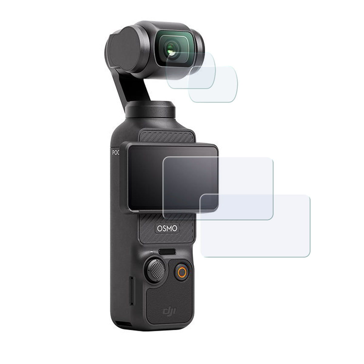 Display- & Objektiv-Schutzglas für DJI Osmo Pocket 3 – 9H gehärtetes Glas, Komplettschutz-Set - 2er Pack