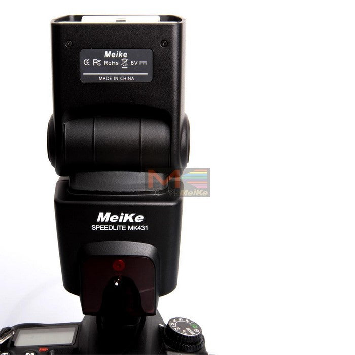 Meike MK431 TTL Blitzgerät für Nikon DSLR Kameras mit LCD Display und Diffusor