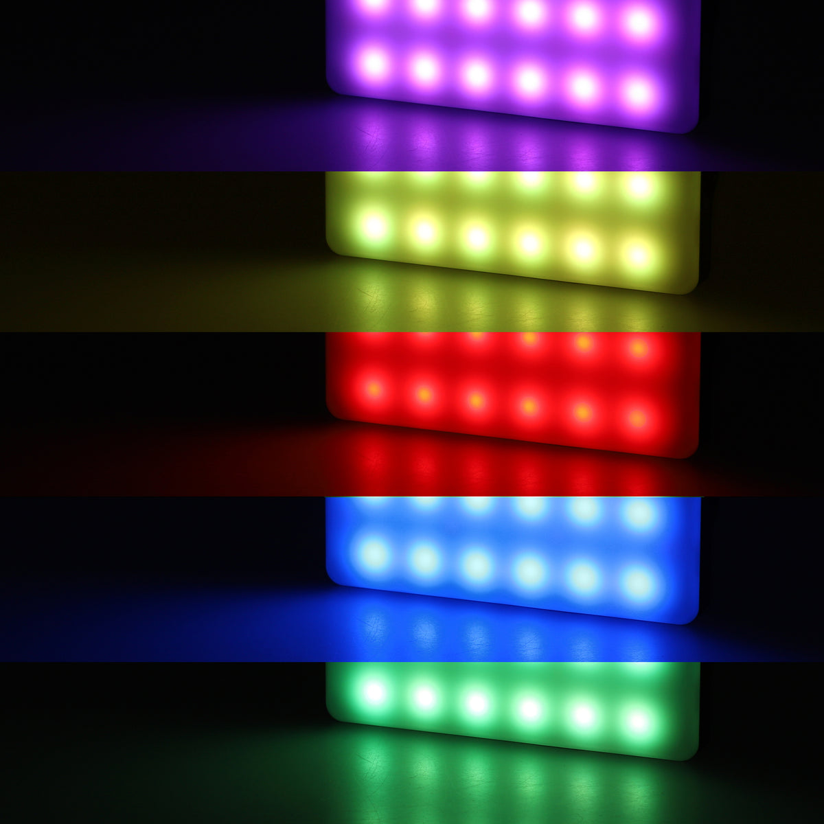 ayex LED Leuchte Perfekte Ambiente durch RGB Ausleuchtung von Fotos und Videos, Pocket size USB Type-C ladbar