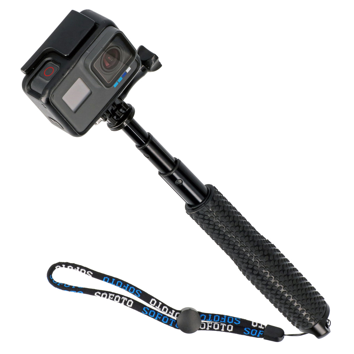 Selfie Stick ausziehbar 32,5cm 3 Sektionen rutschfest wasserfest für GoPro Action Cams