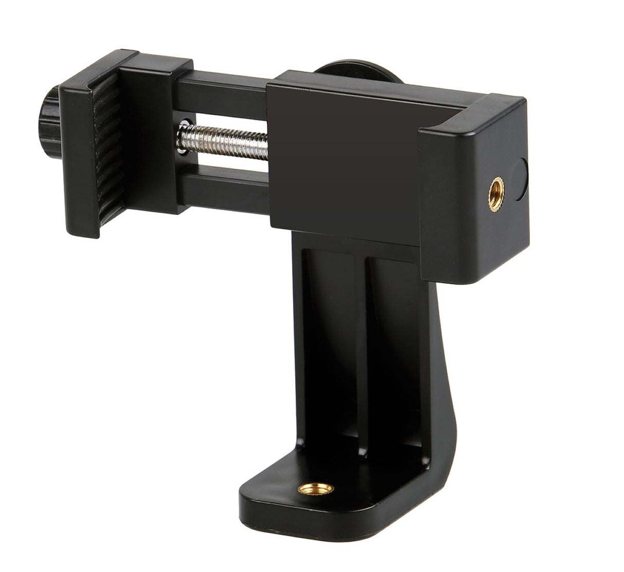 Drehbare Smartphone Halterung mit Schraubklemme & 360° Rotation - Universal Handy Stativhalter für Hochformat & Querformat (57–105 mm)