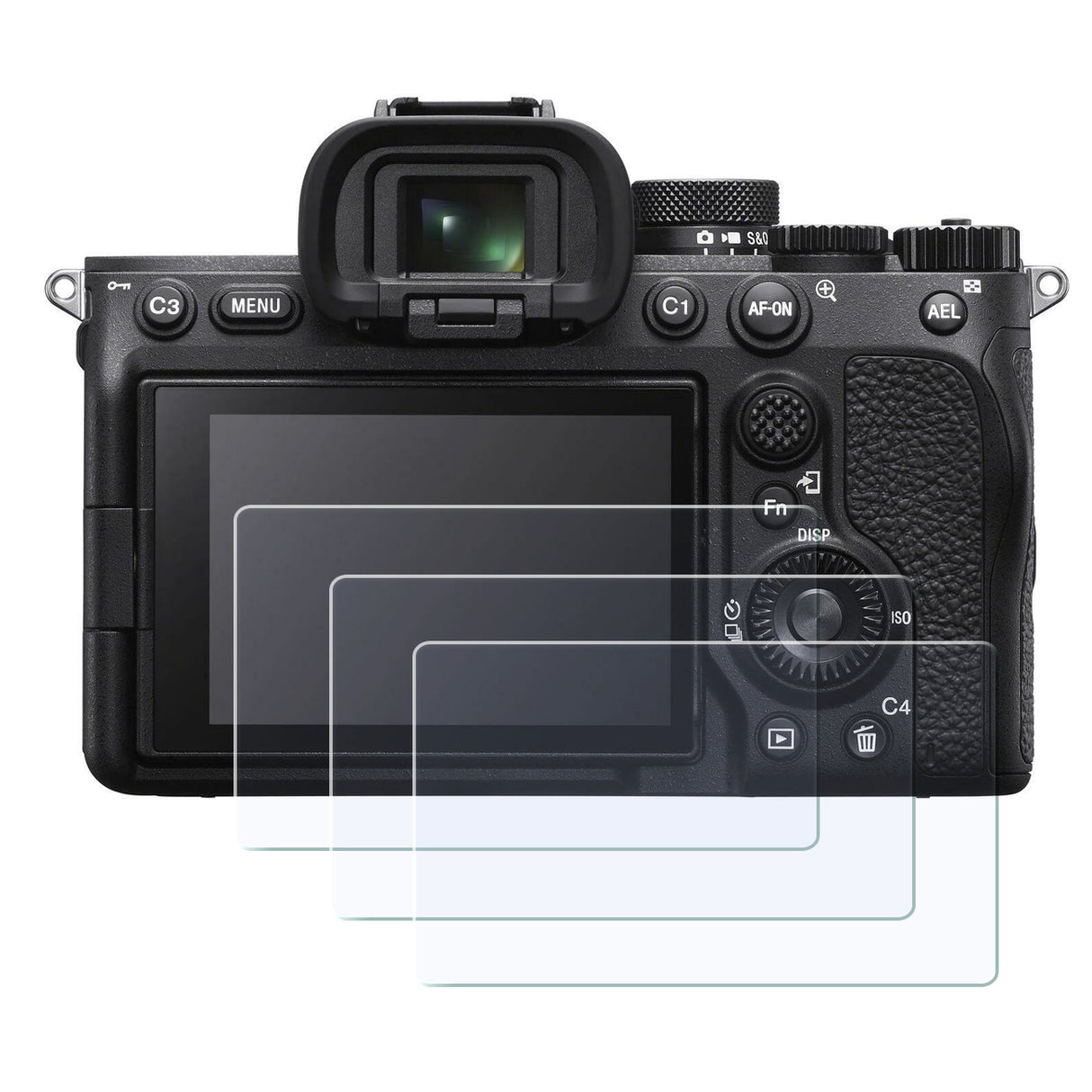 Display-Schutzglas für Sony Alpha A7II, A7SII, A7III, A7RIII, RX1 – 0,3 mm 9H gehärtetes Glas 3 Stück