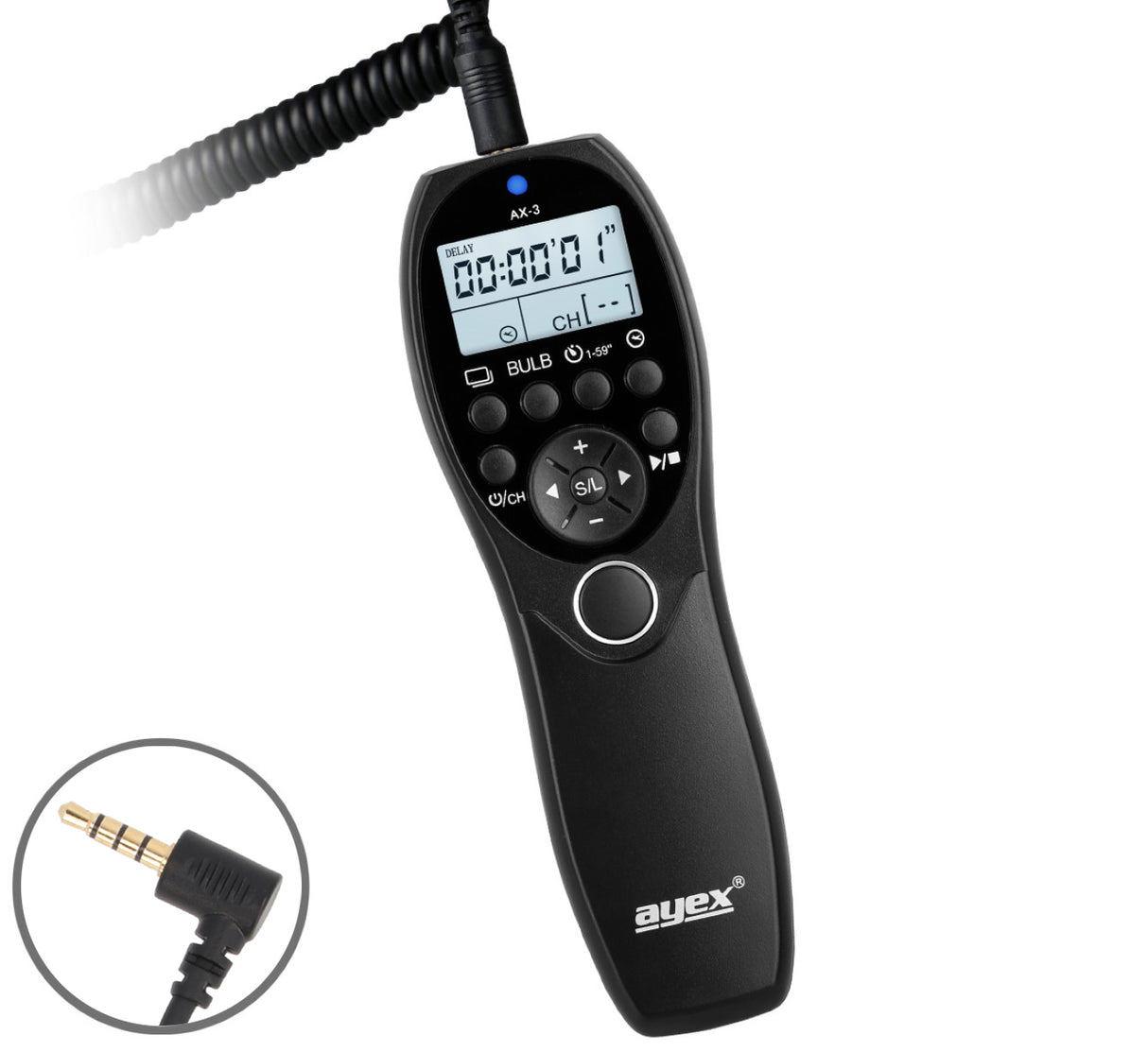Timer Fernauslöser AX-3 DC3 Nikon Z50 II Z5 II Intervallauslöser Timelapse Bulb Serienaufnahme