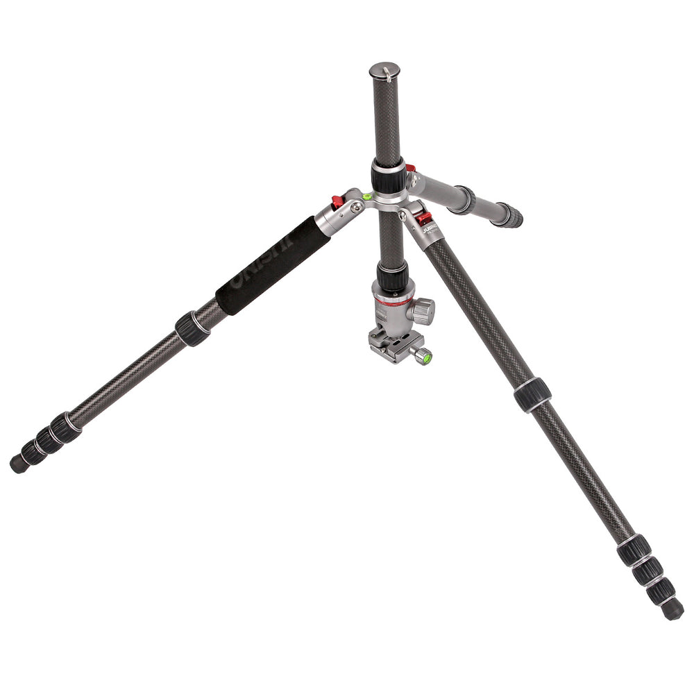 JUSINO Vielseitiges Karbon Tripod mit Monopod-Funktion bis 158cm 8kg + Kugelkopf TK-2535C FGS-30