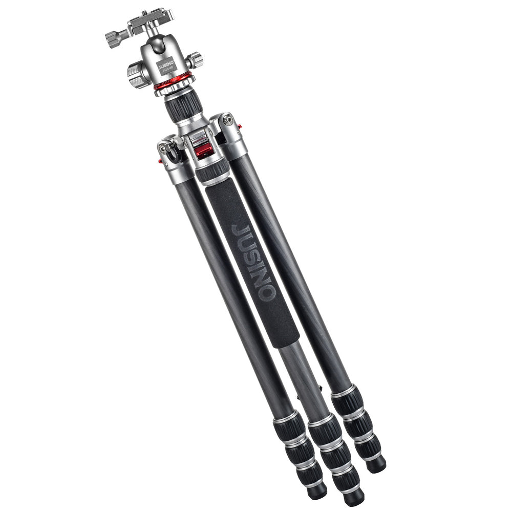 JUSINO Leichtes Karbon Tripod Monopod mit Kugelkopf bis 160cm 12kg FGS-30 TK-254C