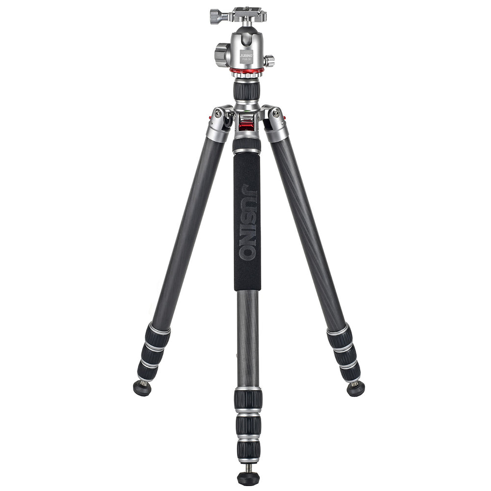 JUSINO Karbon Traveller Tripod mit Kugelkopf Monopod-Funktion bis 171,5cm 15kg TK-284C FGS-36