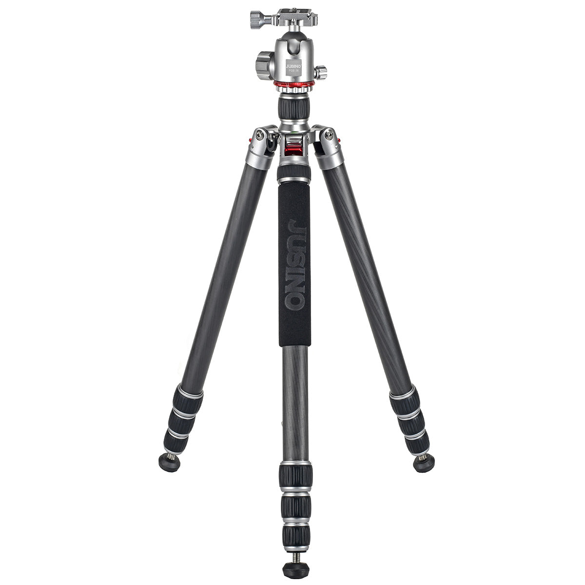 JUSINO Karbon Traveller Tripod mit Kugelkopf Monopod-Funktion bis 171,5cm 15kg TK-284C FGS-36