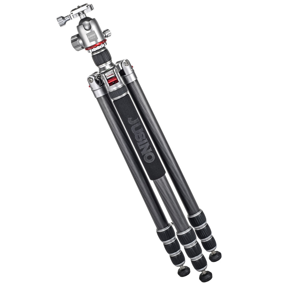JUSINO Karbon Traveller Tripod mit Kugelkopf Monopod-Funktion bis 171,5cm 15kg TK-284C FGS-36