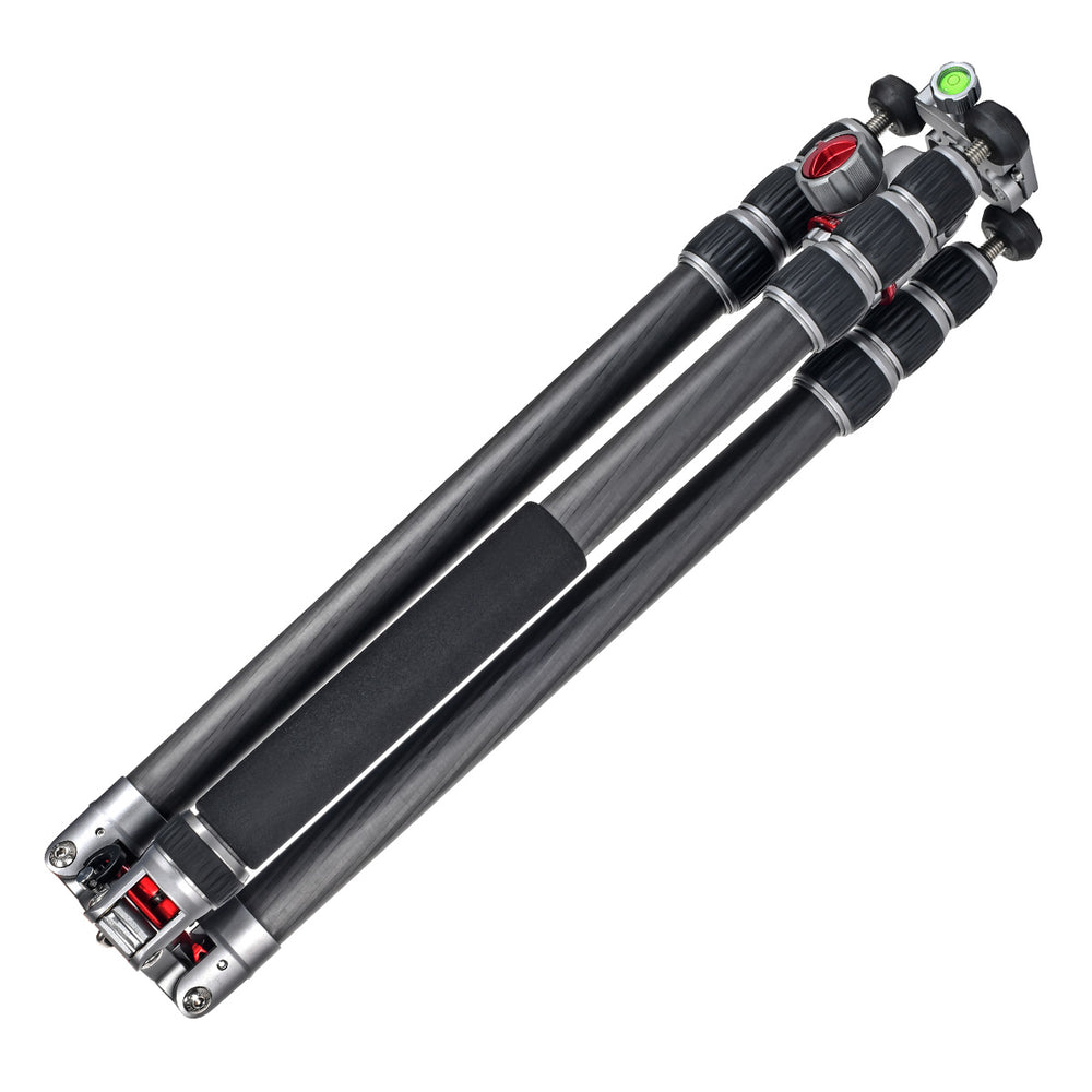 JUSINO Karbon Traveller Tripod mit Kugelkopf Monopod-Funktion bis 171,5cm 15kg TK-284C FGS-36