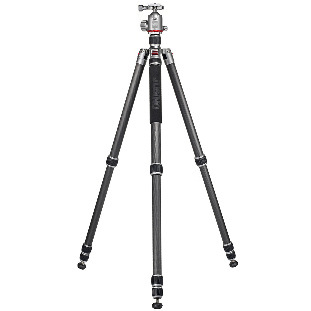 JUSINO Karbon Traveller Tripod mit Kugelkopf Monopod-Funktion bis 171,5cm 15kg TK-284C FGS-36