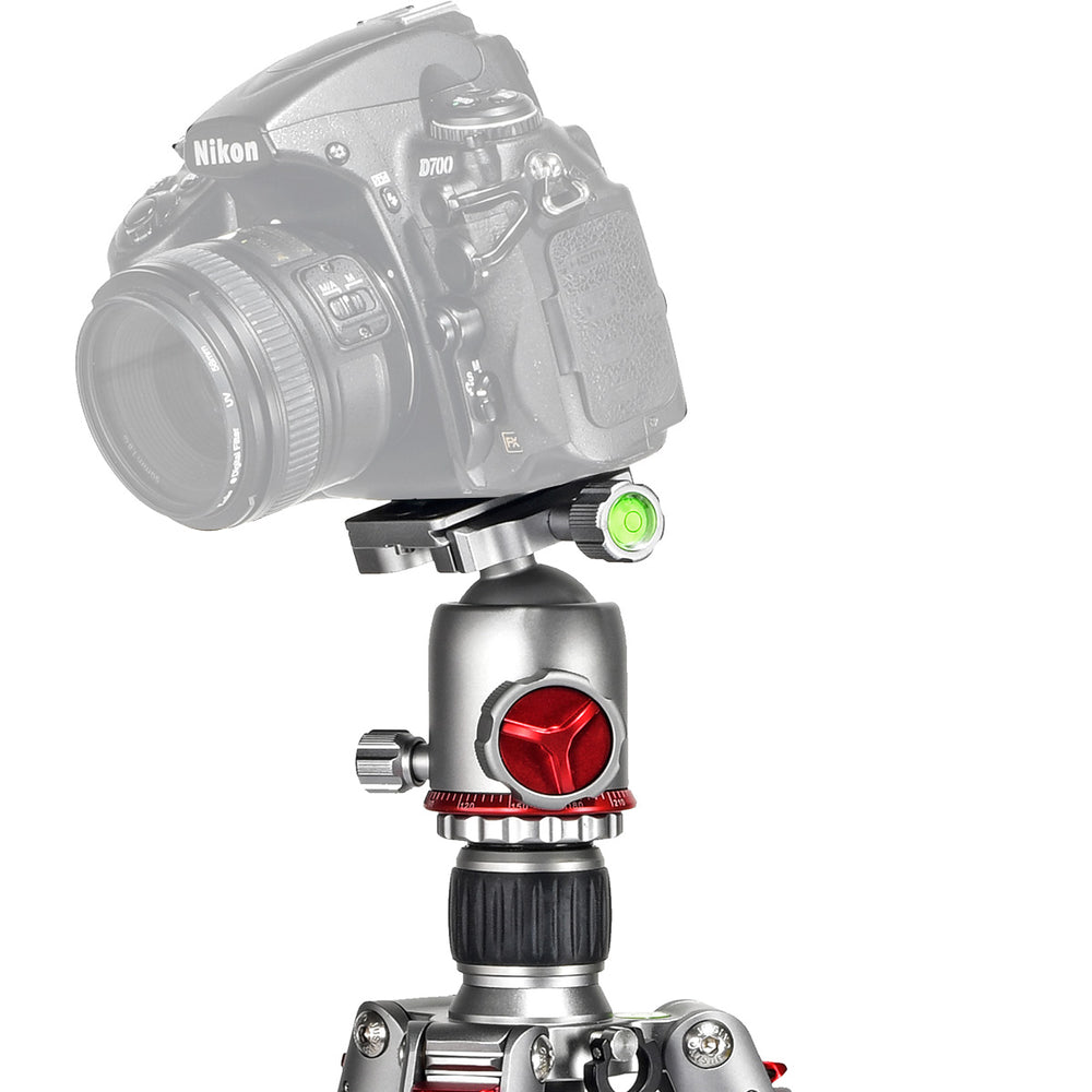 JUSINO Karbon Traveller Tripod mit Kugelkopf Monopod-Funktion bis 171,5cm 15kg TK-284C FGS-36