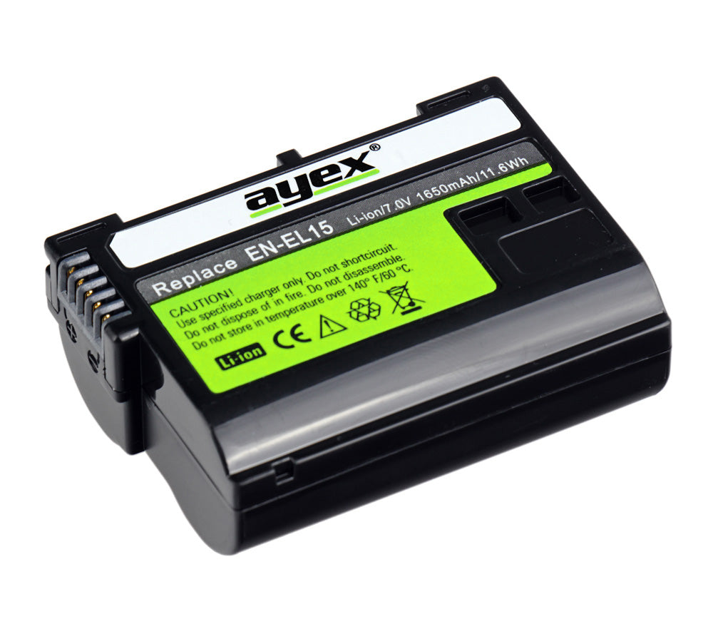 EN-EL15B Akku für Nikon Z8 Z7II Z7 D7500 D7000 D600 D750 V1 D800E lange Laufzeit 2040mAh