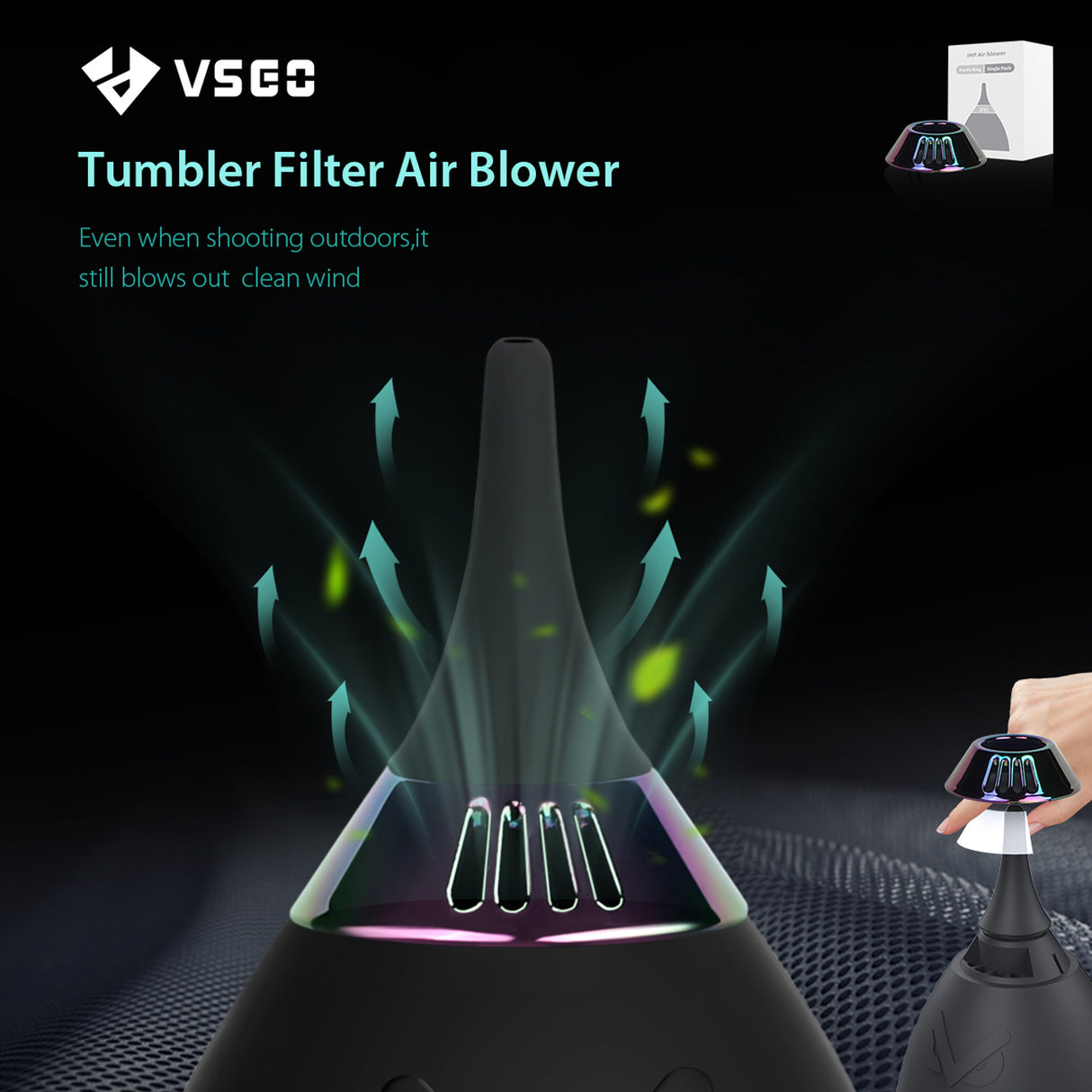 VSGO Air Blower Antistatischer Blasebalg für Kameras & Objektive