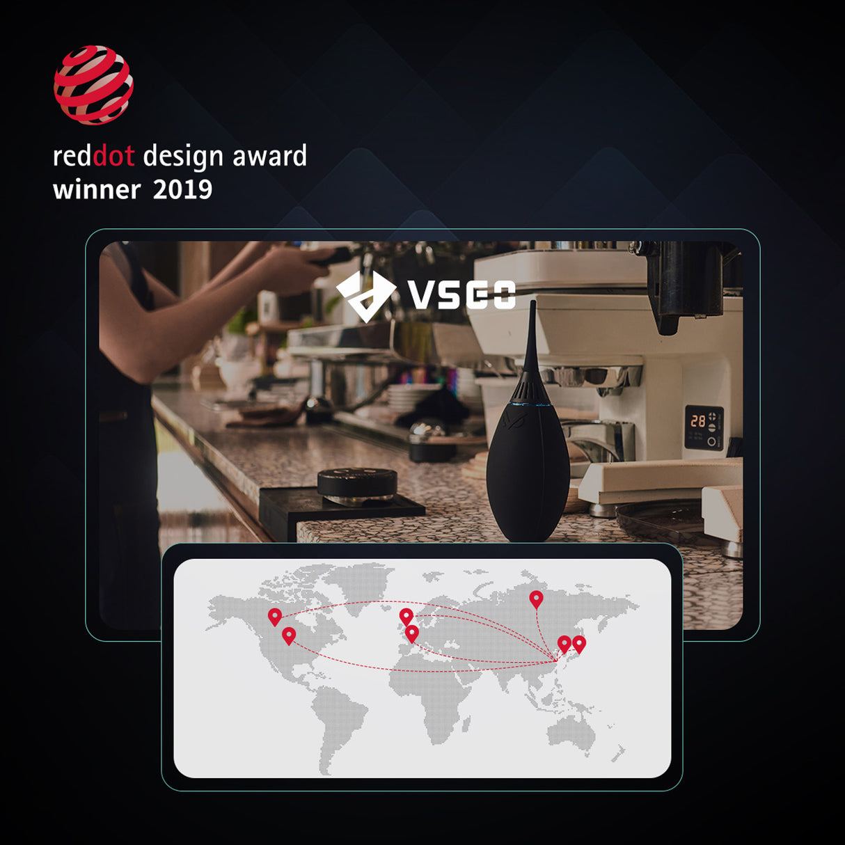 VSGO Air Blower Klassischer Blasebalg für Kamera, Objektiv & Sensor