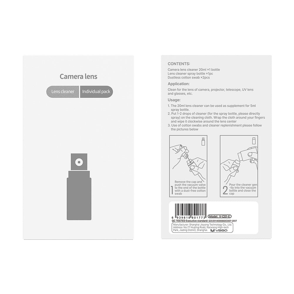 VSGO Kamera-Reinigungsset Komplett-Kit für Objektiv, Sensor & Display