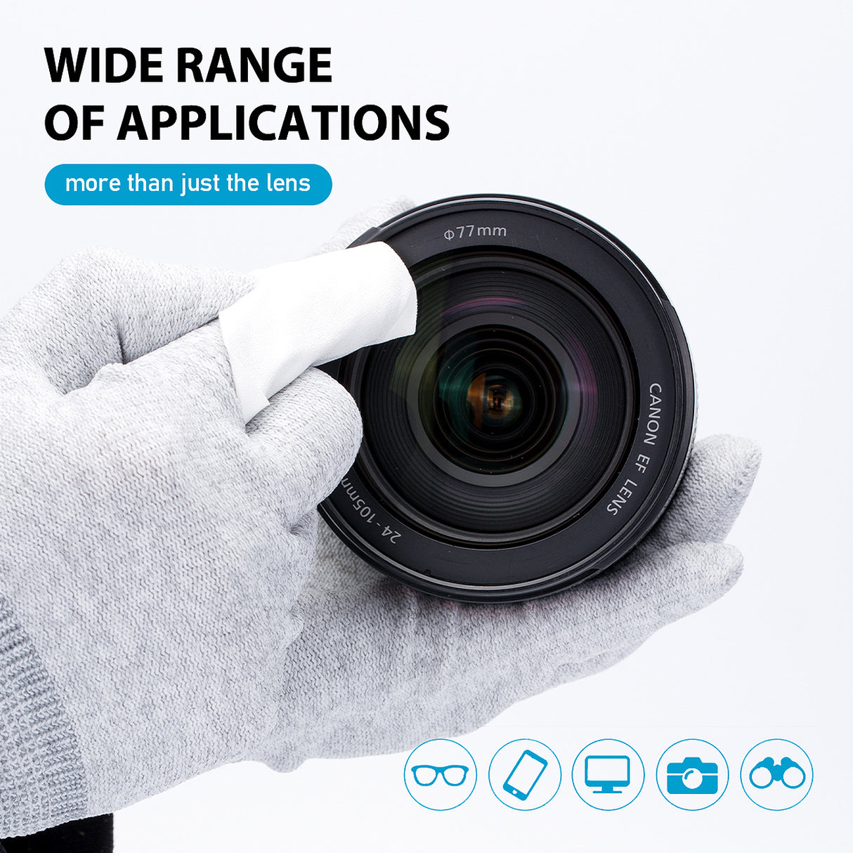 VSGO Mikrofasertücher 20er Set zur Reinigung von Kamera, Objektiv & Display