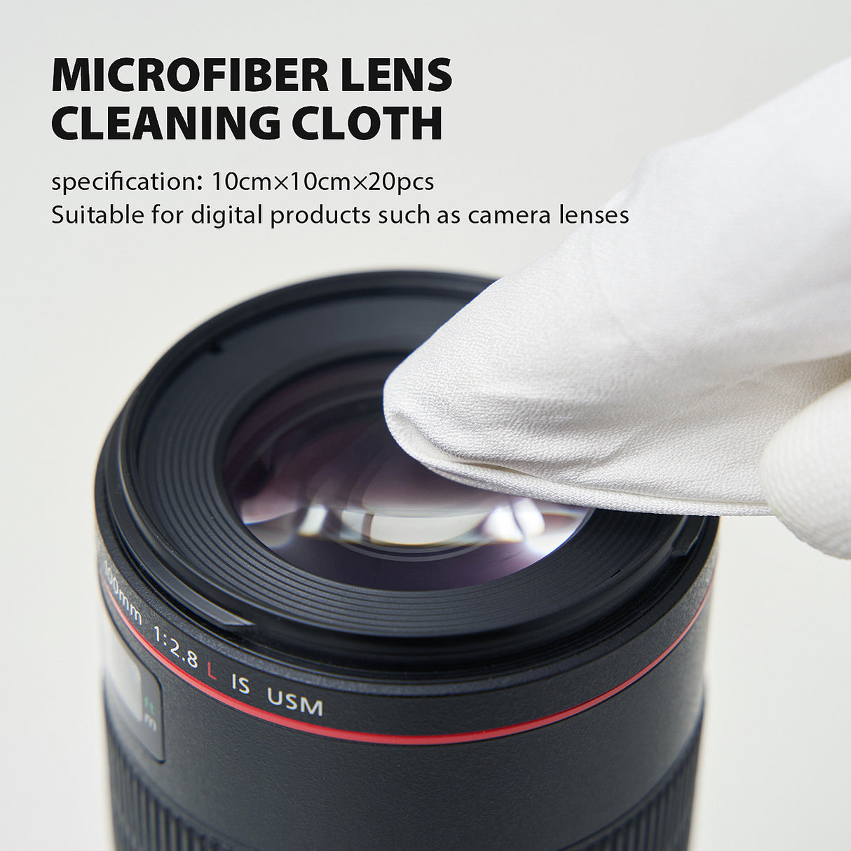 VSGO Mikrofasertücher 20er Set zur Reinigung von Kamera, Objektiv & Display