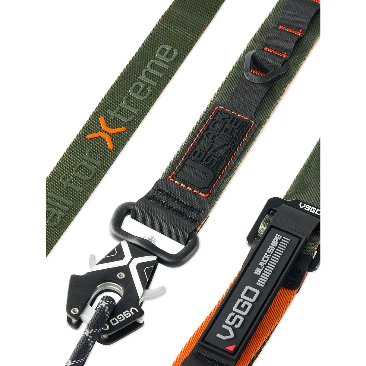 VSGO Black Snipe Urban Kamera-Gurt (Core Glow) – mit Quick-Release, Anti-Twist & Handgurt-Set