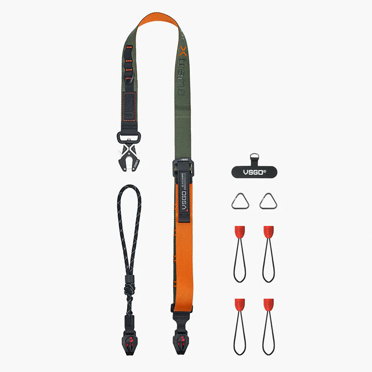 VSGO Black Snipe Urban Kamera-Gurt (Core Glow) – mit Quick-Release, Anti-Twist & Handgurt-Set