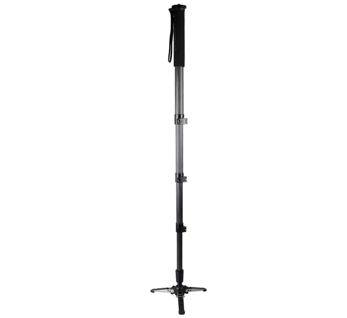 JUSINO Carbon Monopod mit Standspinne Clipverschlüsse bis 12kg 177cm VM-361EC