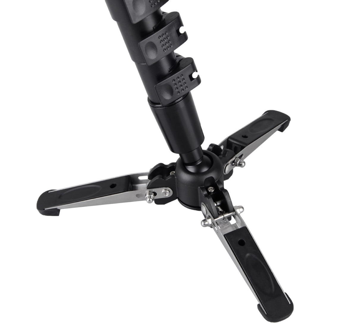 JUSINO Carbon Monopod mit Standspinne Clipverschlüsse bis 12kg 177cm VM-361EC