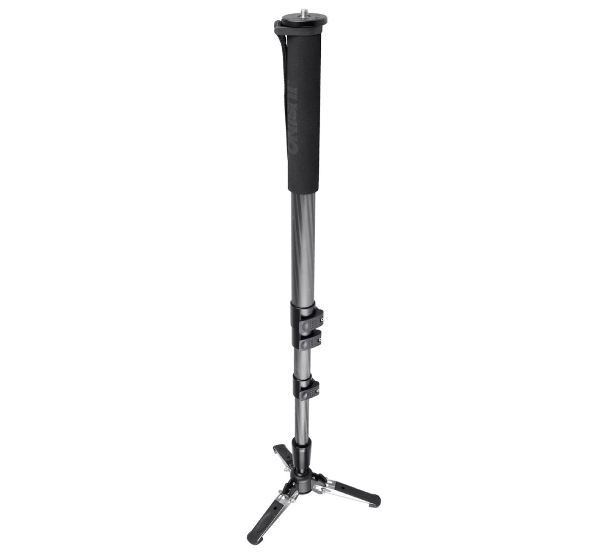 JUSINO Carbon Monopod mit Standspinne Clipverschlüsse bis 12kg 177cm VM-361EC