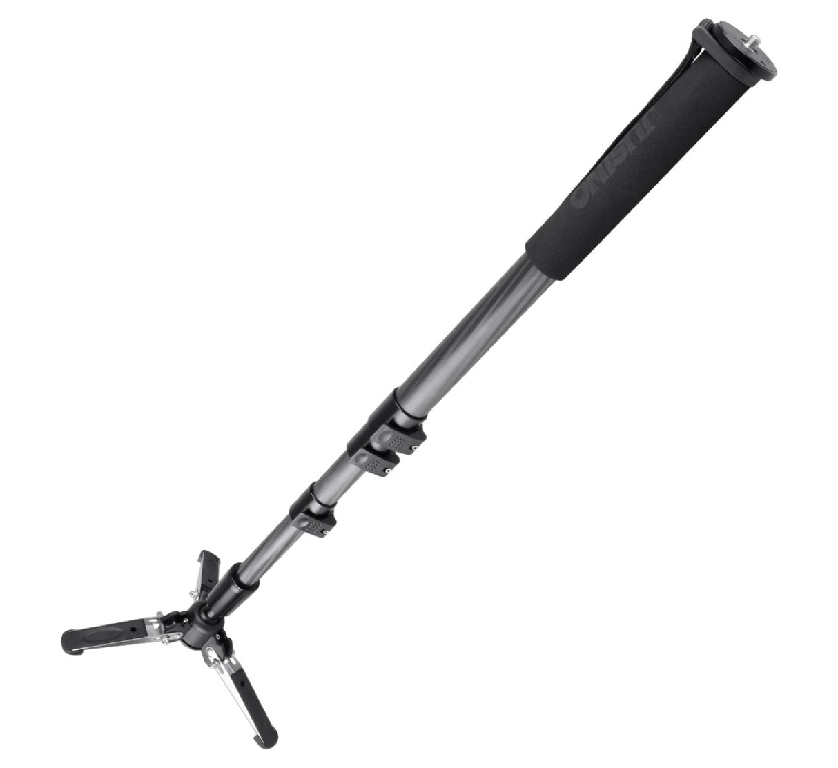 JUSINO Carbon Monopod mit Standspinne Clipverschlüsse bis 12kg 177cm VM-361EC