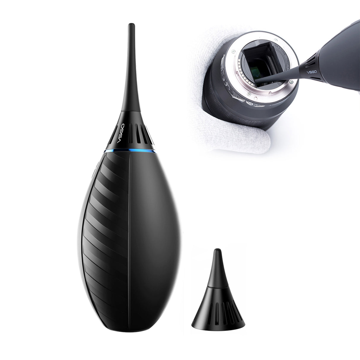 VSGO Professionelles Kamera-Reinigungsset mit Tasche Blasebalg Reinigungsstift & Spray VS-A3E
