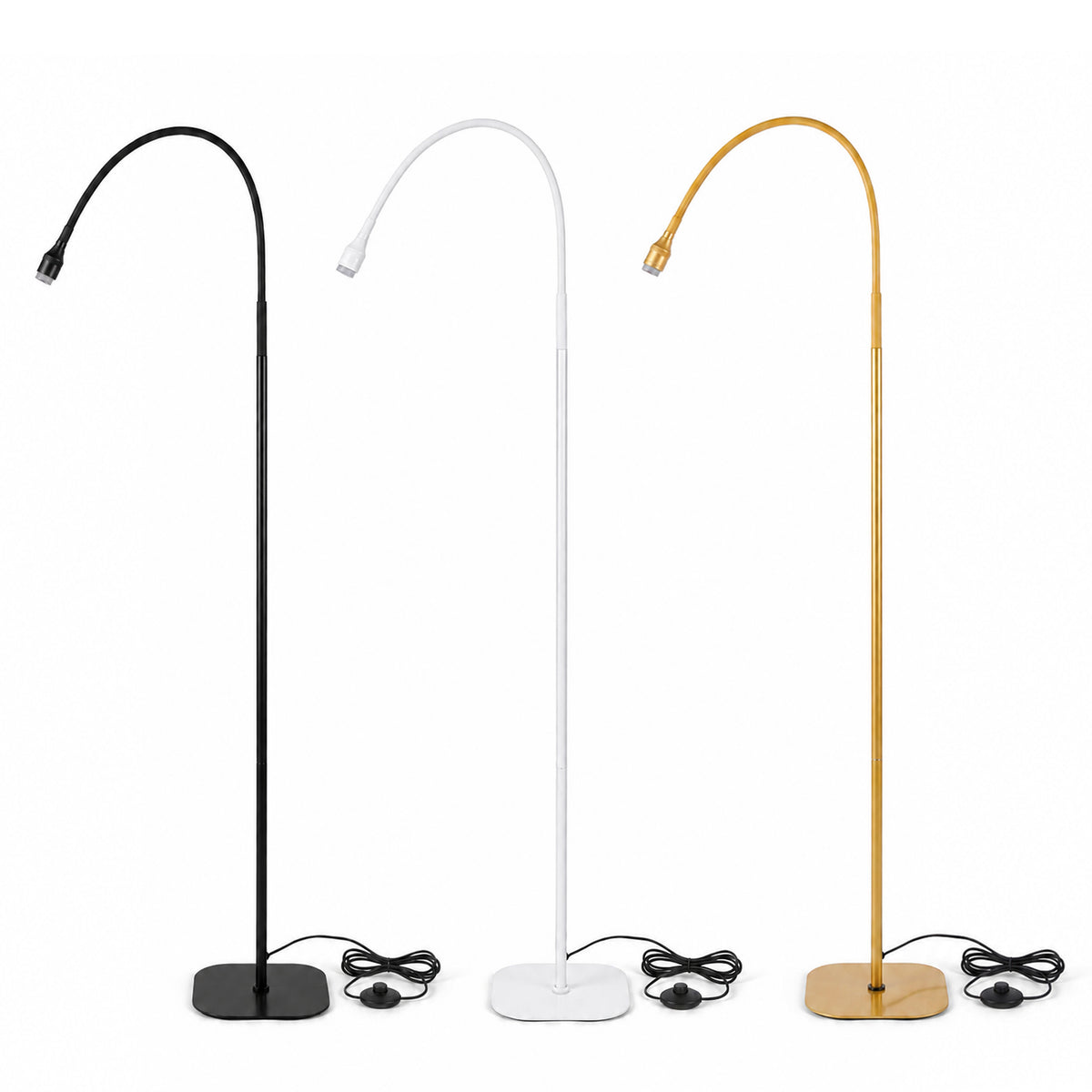 Profi-UV-Lampe 6 W mit Fußpedal & flexiblem Schwanenhals für Nagel-, Wimpern- und Brow-Studio