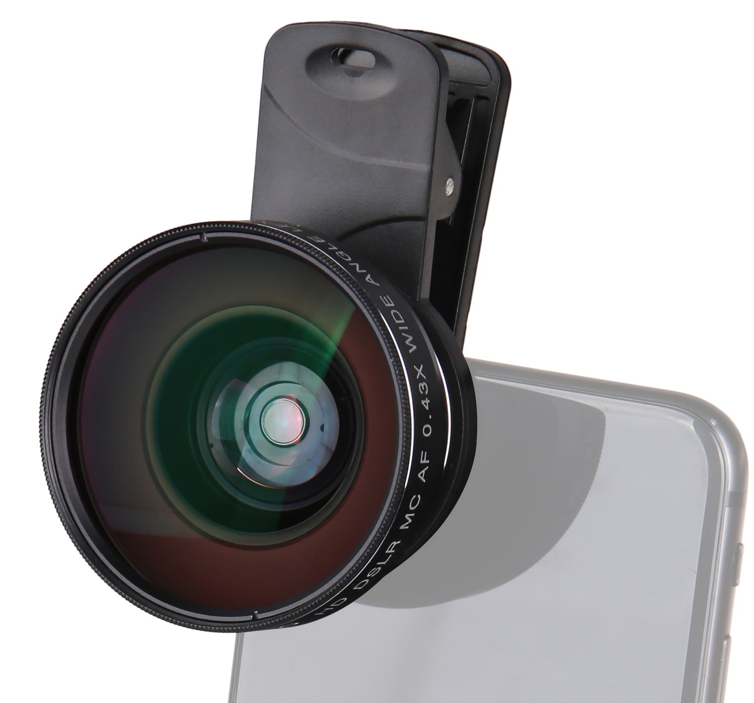 Smartphone Super-Weitwinkel-Objektiv 0,43x + Makro-Linse 15x