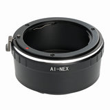 Objektivadapter Nikon F-Objektiv an Sony E-Mount E-Bajonett