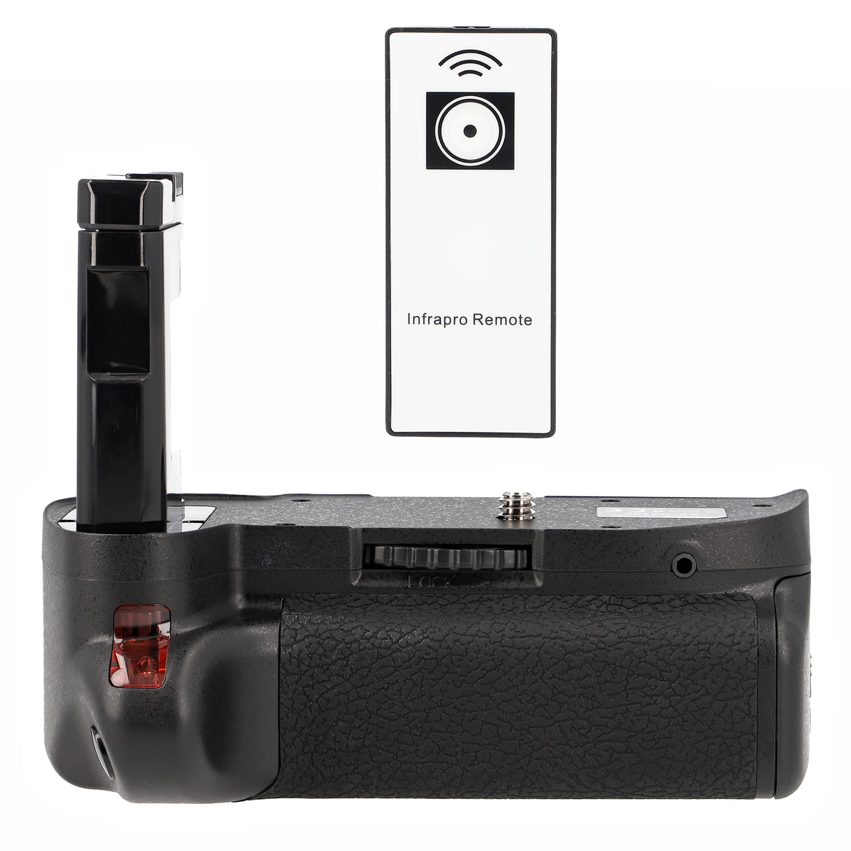 Batteriegriff für Nikon D5100 D5200 mit IR-Fernauslöser Betrieb mit bis zu 2 Akkus Hochformat