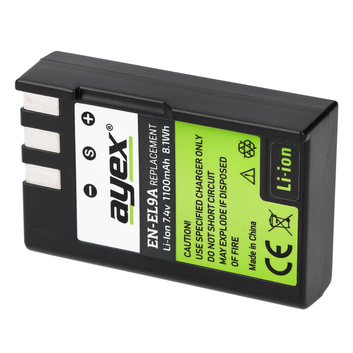ayex Power-Set mit 2x EN-EL9a Akkus + USB Ladegerät für zB Nikon D40 D40x D60 D3000 D5000