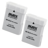 EN-EL14 Akku 2 Stück für zB Nikon Coolpix P7700 P7100 P7000 D3100 D3200 D5100