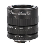Meike AF Automatik Makro Zwischenringe für Nikon SLR Kameras z.B. D40/D60/D300/D3100/D7000 - Größen 12, 20 und 36 mm