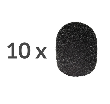 Mikrofon Schaumstoff Schutz für z.B. Lavalier-Mikrofone 10er Pack
