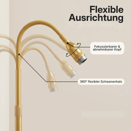 Profi-UV-Lampe 6 W mit Fußpedal & flexiblem Schwanenhals für Nagel-, Wimpern- und Brow-Studio