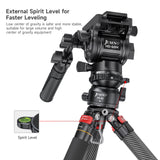 JUSINO Stativ-Nivellierbasis Neigekopf mit 360° Panorama-Funktion und ±15° Neigung PD-60
